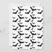 ハロウィン不気味の最初の誕生日パーティー 招待状 (裏面)