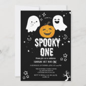 ハロウィン不気味の最初の誕生日パーティーInvitati 招待状 (正面)