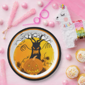 ハロウィン不気味の木のジャック・オランタン ペーパープレート (パーティー)