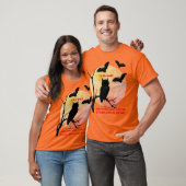 ハロウィン不気味の考え – こうもりムーンフクロウ Tシャツ (ユニセックス)