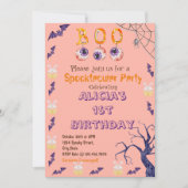 ハロウィン不気味の衣装の誕生日パーティーの招待状 招待状 (正面)