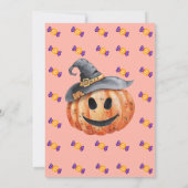 ハロウィン不気味の衣装の誕生日パーティーの招待状 招待状 (裏面)