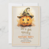 ハロウィン不気味の衣装パーティー 招待状 (正面)