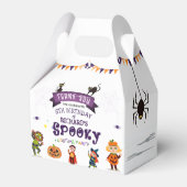 ハロウィン不気味の衣装子供の誕生日パーティー フェイバーボックス (裏面サイド)