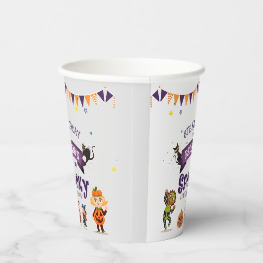 ハロウィン不気味の衣装子供の誕生日パーティー 紙コップ (右)