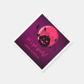 ハロウィン不気味の誕生日パーティー スタンダードカクテルナプキン (角)