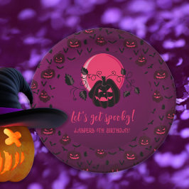 ハロウィン不気味の誕生日パーティー ペーパープレート