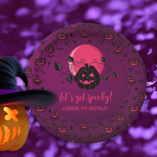 ハロウィン不気味の誕生日パーティー ペーパープレート