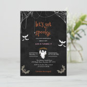 ハロウィン不気味の誕生日パーティー 招待状 (スタンド正面)