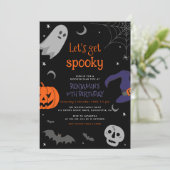 ハロウィン不気味の誕生日パーティー 招待状 (スタンド正面)