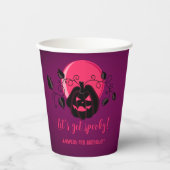 ハロウィン不気味の誕生日パーティー 紙コップ (正面)