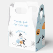 ハロウィン不気味の誕生日ブルーボーイカボチャ フェイバーボックス (オープン)