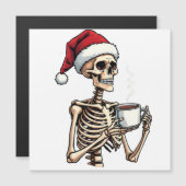 ハロウィン不気味の飲み込みコーヒークリスマスサンタ マグネット招待状 (正面/裏面)