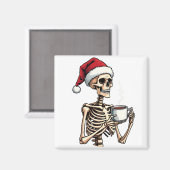 ハロウィン不気味の飲み込みコーヒークリスマスサンタ マグネット (正面/裏面)