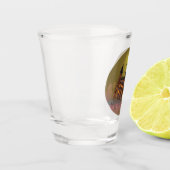 ハロウィン不気味の魔女の家とヴァンパイア城 ショットグラス (左)