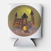 ハロウィン不気味の魔女の家とヴァンパイア城 缶クーラー (正面)
