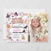 ハロウィン不気味の3回目の誕生日 招待状 (正面)