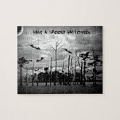 ハロウィン不気味をお願い! ジグソーパズル (横)