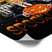 ハロウィン不気味を再びおもしろい切り開く ポスター (角)