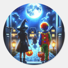 ハロウィン不気味を持つ ラウンドシール