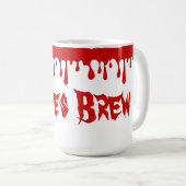 ハロウィン不気味ウィッチが赤い血を滴らせる コーヒーマグカップ (正面右)