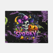 ハロウィン不気味ウィッチスケルトン ドアマット (正面)