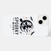 ハロウィン不気味ウィッチデザイン – オ飛んでいるン箒 Case-Mate iPhoneケース (裏面 (横))