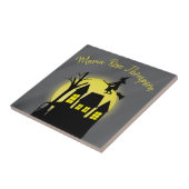 ハロウィン不気味ウィッチブロムスティックムーンライト タイル (側面)