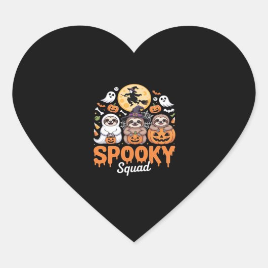 ハロウィン不気味ウィッチホラーおもしろいスロスエッセンティ ハートシール (正面)