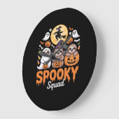 ハロウィン不気味ウィッチホラーおもしろいスロスエッセンティ ラージ壁時計 (傾斜)