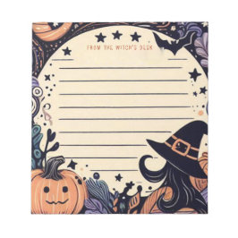 ハロウィン不気味ウィッチ ノートパッド