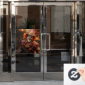 ハロウィン不気味ウィンドウの固定 ウィンドウサイン (オフィスドア)