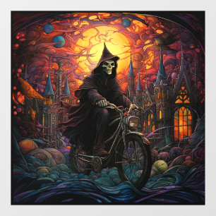 ハロウィン不気味ウィンドウの固定 ウィンドウサイン