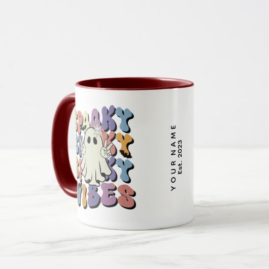 ハロウィン不気味ウエスタンゴースティコーヒー マグカップ (正面左)