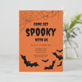 ハロウィン不気味オフィスパーティの招待状 招待状 (スタンド正面)