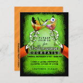 ハロウィン不気味カクテルハガキ招待状 インビテーションポストカード (正面/裏面)