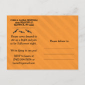 ハロウィン不気味カクテルハガキ招待状 インビテーションポストカード (裏面)