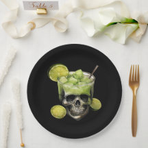ハロウィン不気味カクテルパーティー紙プレート