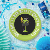 ハロウィン不気味カクテルパーティー ペーパープレート (パーティー)