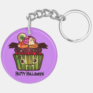 ハロウィン不気味カップケーキ キーホルダー