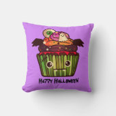 ハロウィン不気味カップケーキ クッション (正面)