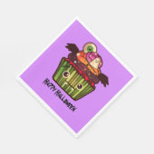 ハロウィン不気味カップケーキ スタンダードランチョンナプキン (角)