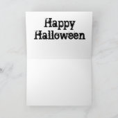 ハロウィン不気味カップル カード (内部)