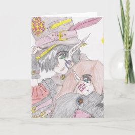 ハロウィン不気味カップル カード