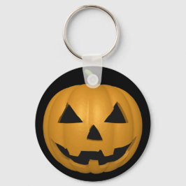 ハロウィン不気味カボチャのボタンキーチェーン キーホルダー