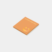 ハロウィン不気味カボチャ顔オレンジポストitメモ ポストイット (アングル)