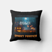 ハロウィン不気味カボチャ クッション (裏面)