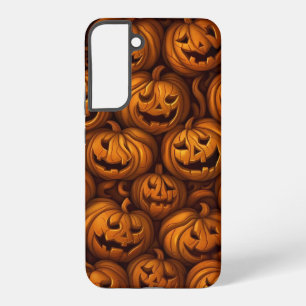 ハロウィン不気味カボチャ SAMSUNG GALAXY S22+ケース