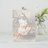 ハロウィン不気味カードテンプレート シーズンカード (スタンド正面)