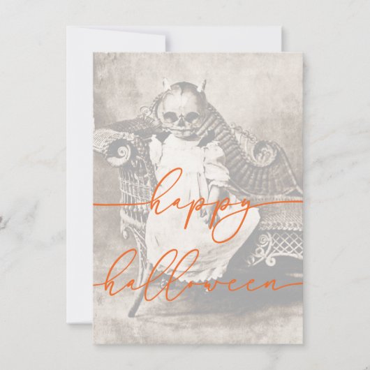 ハロウィン不気味カードテンプレート シーズンカード (正面)